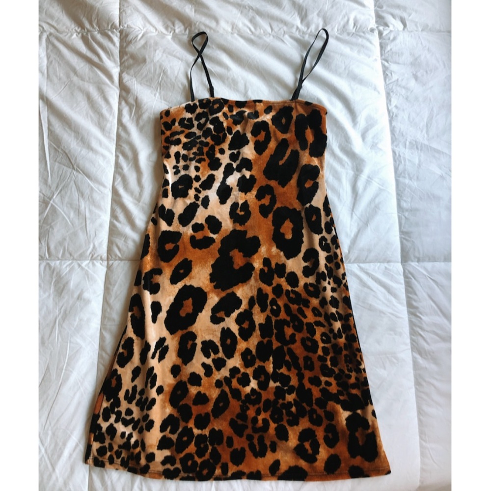 Short Leopard Print Dress ‼️